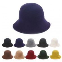 Women Sun Hats Basic Wool Wire Humbucker Hat Woman