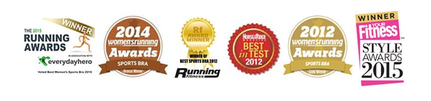 New Shock Absorber Run Bra Black Silver Sports run