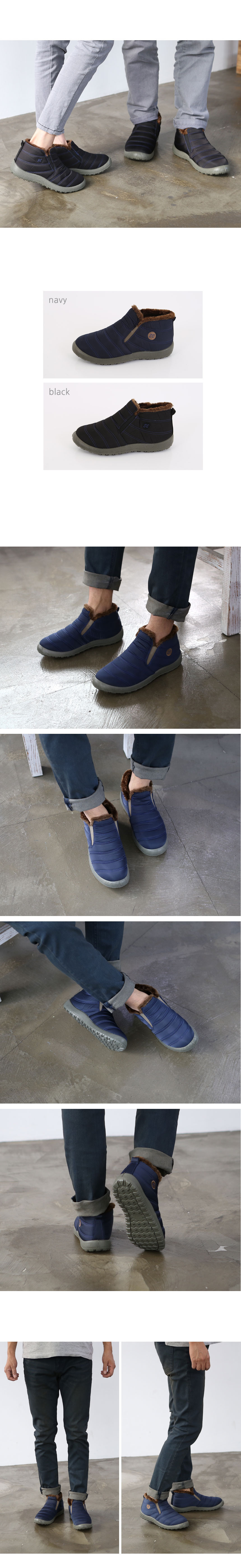 Padded boots JW50M Men's slip-on casual shoes W