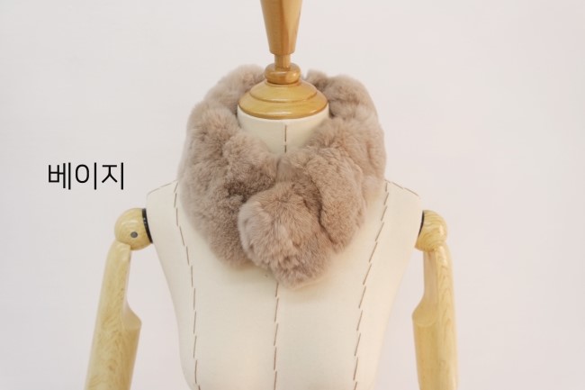 2017FW Rabbit Fur Magnet Shawl Rex Fur Muffler Fur