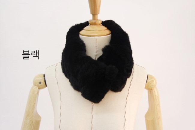2017FW Rabbit Fur Magnet Shawl Rex Fur Muffler Fur
