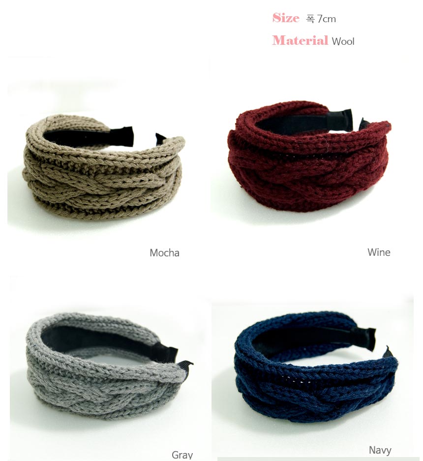 Hair Accessories Woolen Knit Hair Band Headband Wi