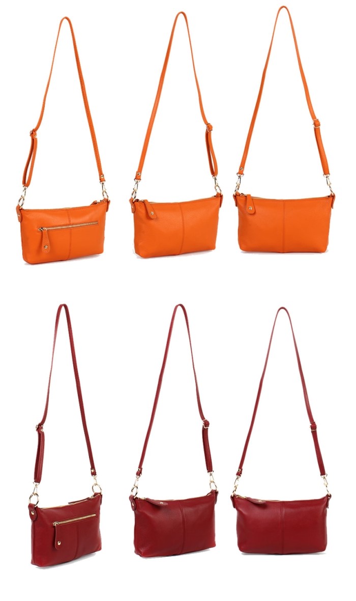 New Natural cowhide mini cross back CJb0102 6 colo