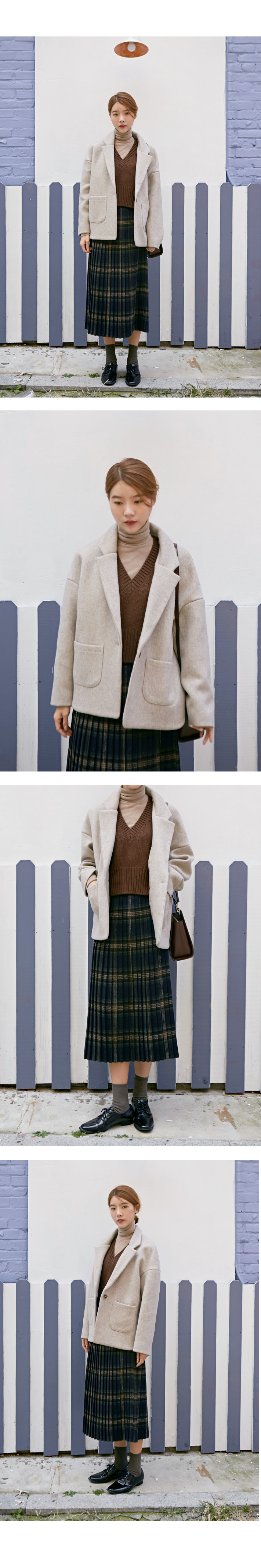 Pleated Bending Crochet Skirt Teenage Women 2 Clot