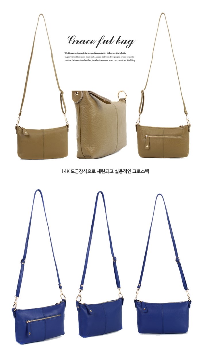 New Natural cowhide mini cross back CJb0102 6 colo