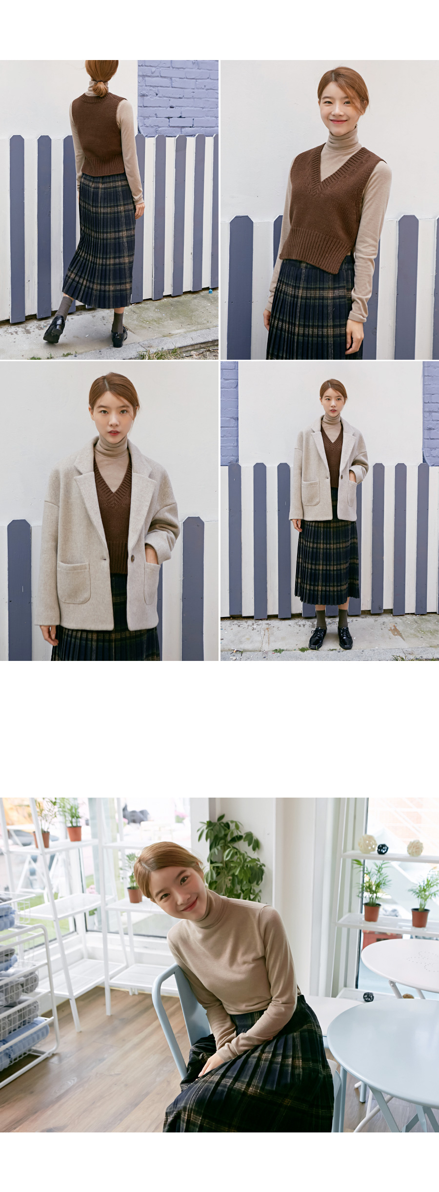 Pleated Bending Crochet Skirt Teenage Women 2 Clot