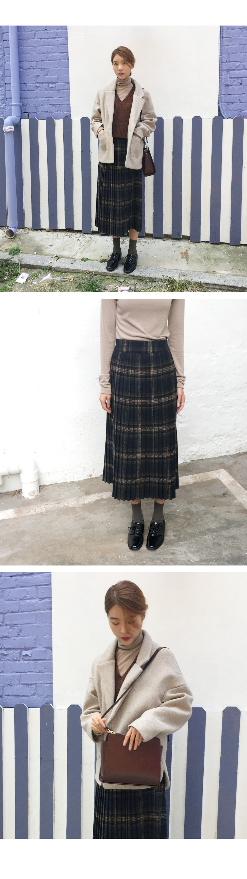 Pleated Bending Crochet Skirt Teenage Women 2 Clot