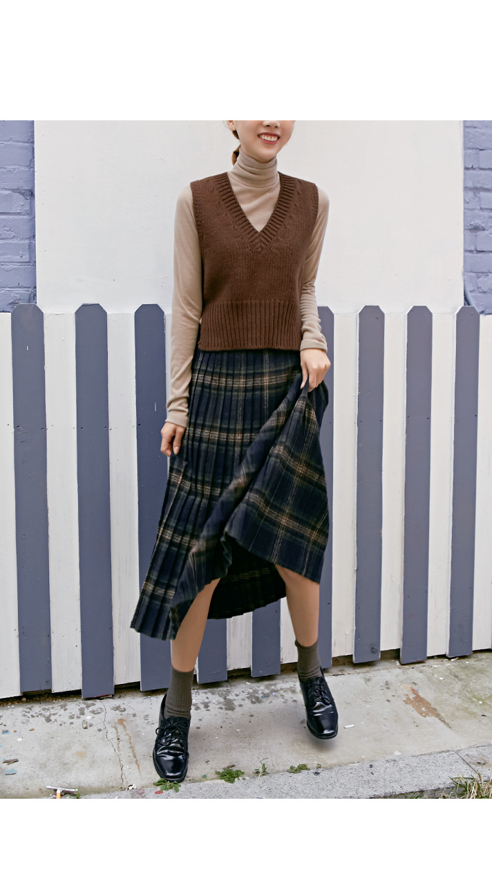 Pleated Bending Crochet Skirt Teenage Women 2 Clot