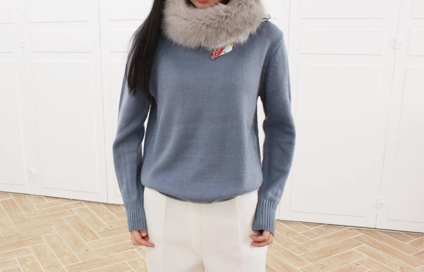 Free Shipping Fox Muffler Fake Fur Fur Fur Shawl M