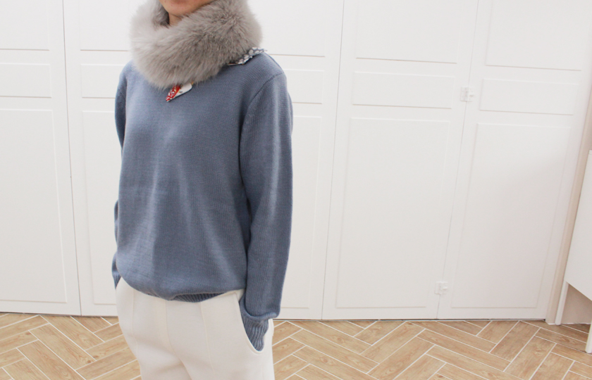 Free Shipping Fox Muffler Fake Fur Fur Fur Shawl M