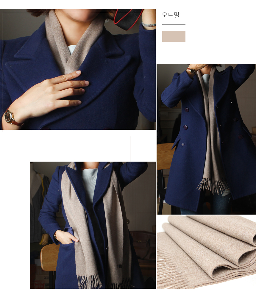 Plain cashmere muffler woman shawl gift winter men