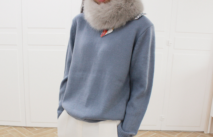 Free Shipping Fox Muffler Fake Fur Fur Fur Shawl M