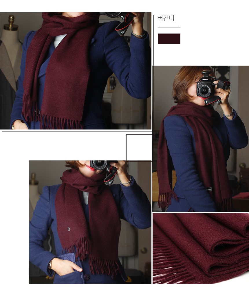 Plain cashmere muffler woman shawl gift winter men