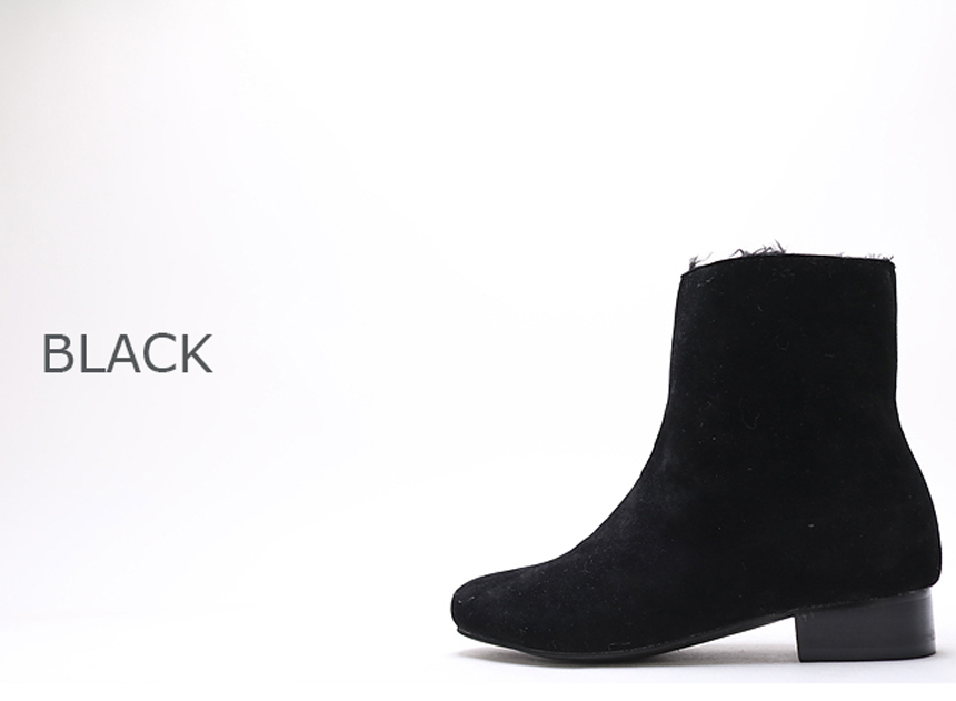 Warm Lining Suede Angle Boots Modern Basic Style 3