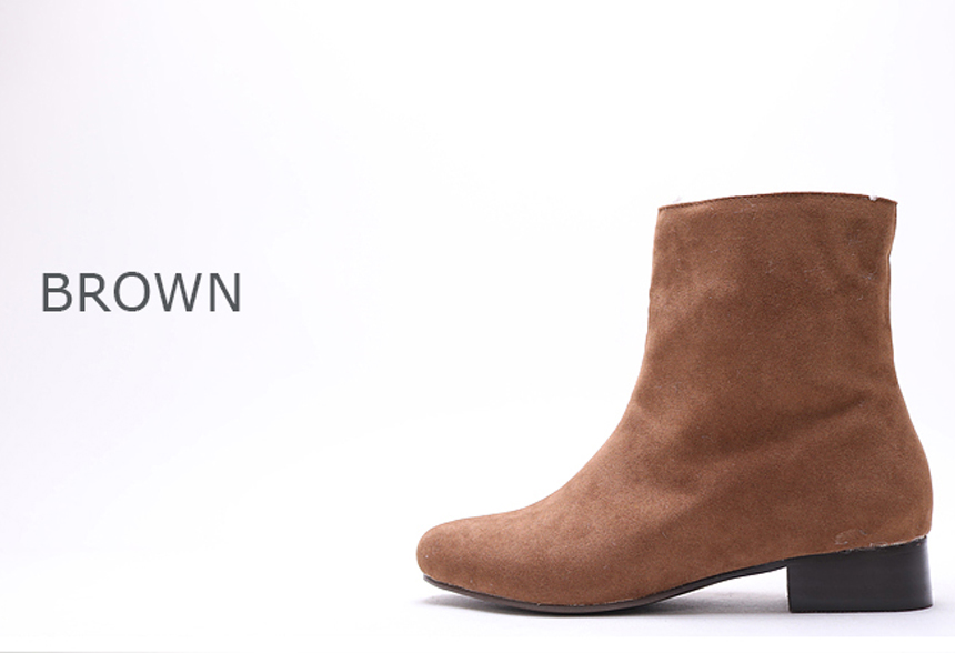 Warm Lining Suede Angle Boots Modern Basic Style 3