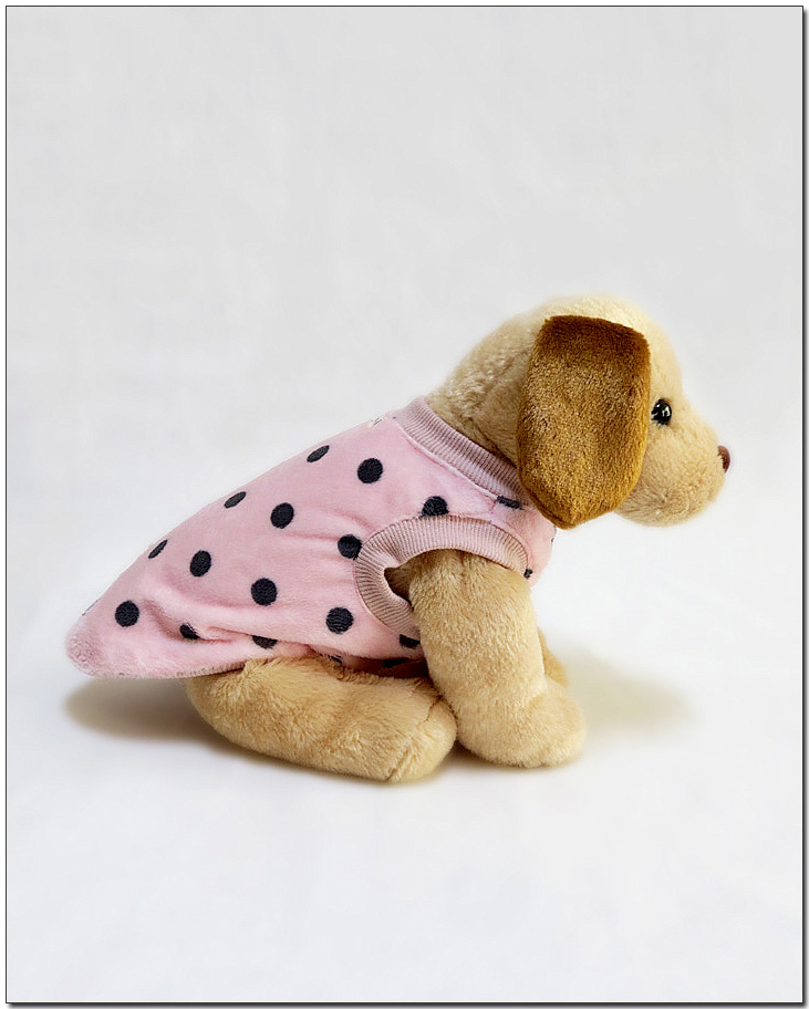 NEW DOG FASHION Petite sleeping vest dot sky pink 