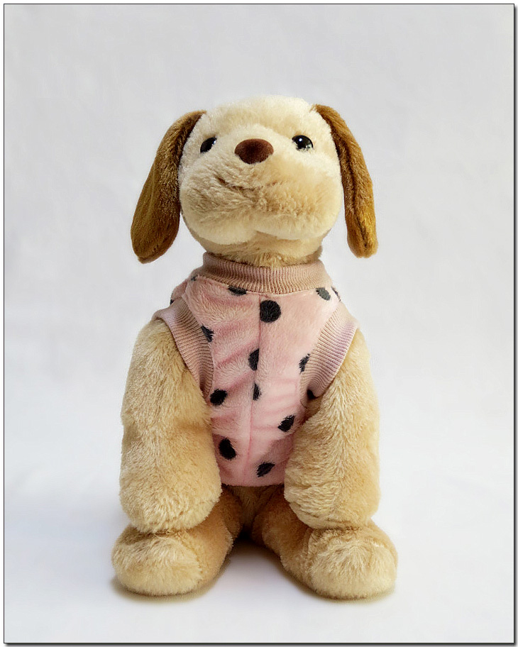 NEW DOG FASHION Petite sleeping vest dot sky pink 