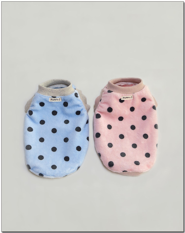 NEW DOG FASHION Petite sleeping vest dot sky pink 