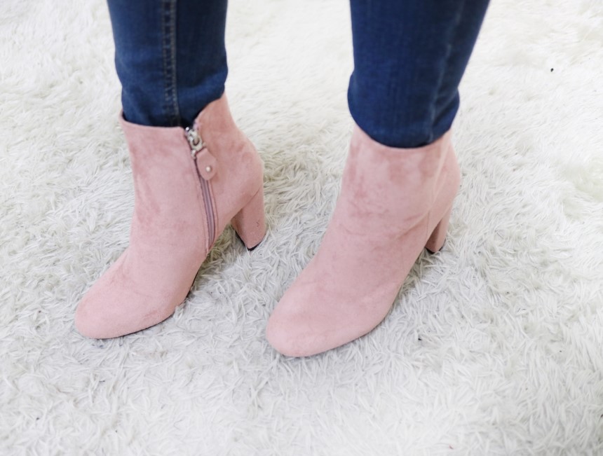 Suede Booty Angle Boots Camel Pink 20 lenders Shoe