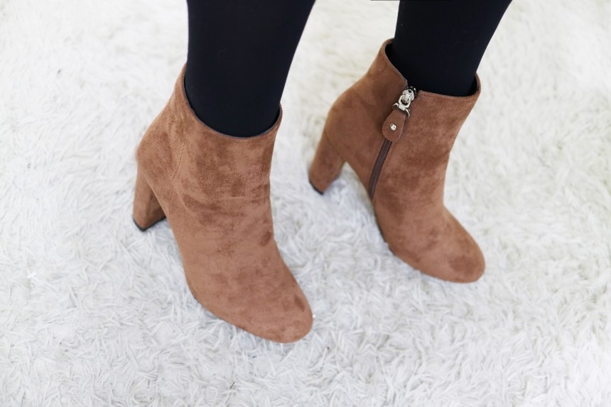 Suede Booty Angle Boots Camel Pink 20 lenders Shoe