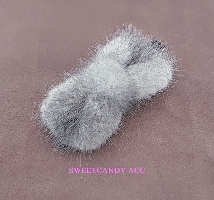 Hair Accessories Lovely Mink Ribbon Tongs Pin Poin