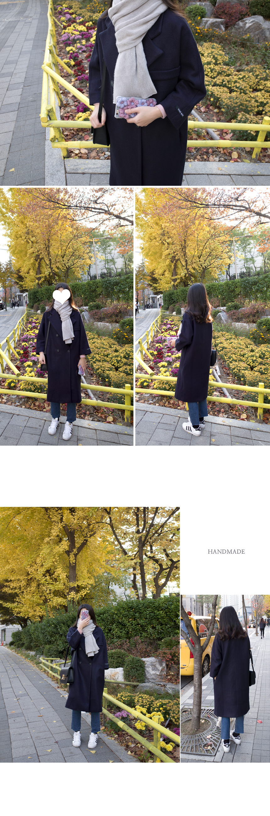 Soft knit scarf Coat soft gray winter solid color