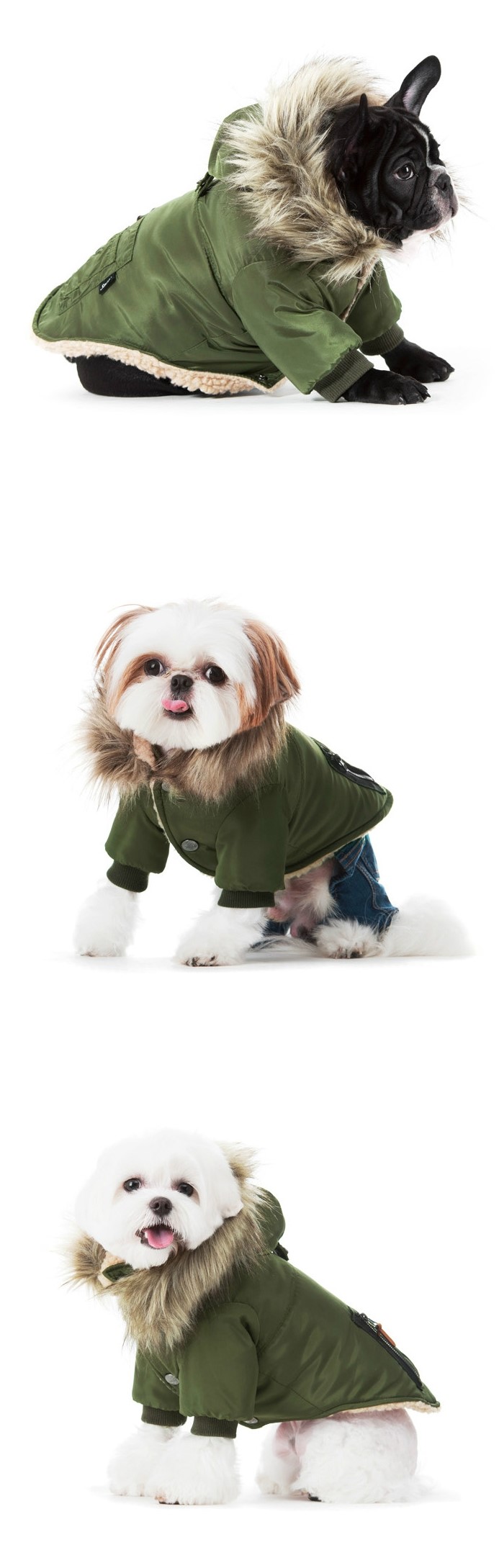 NEW DOG FASHION 2016 Sniffer Poodle Parka Padded P