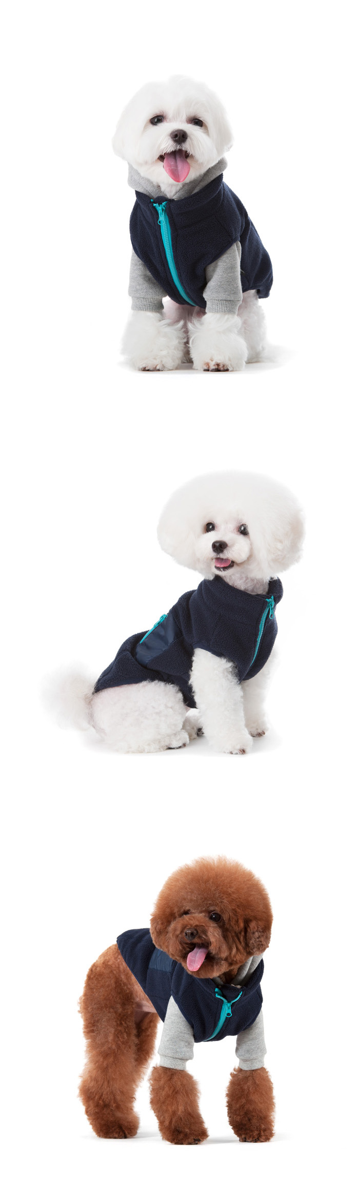 NEW DOG FASHION 2016 Sneak Pocket Fleece Vest Pony