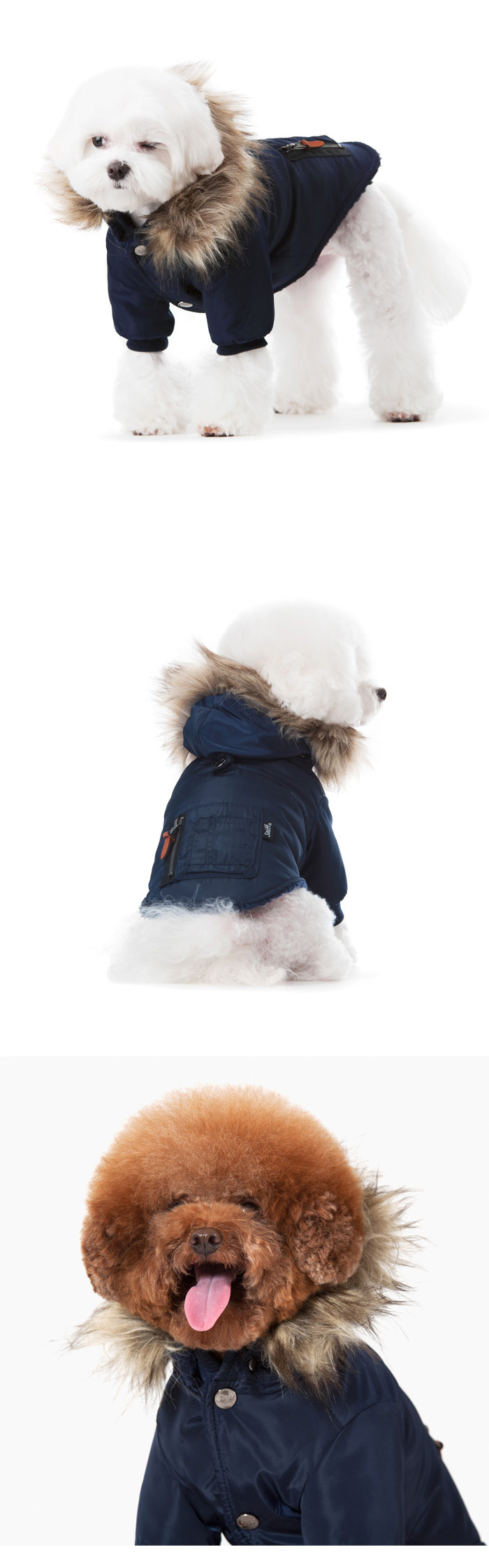NEW DOG FASHION 2016 Sniffer Poodle Parka Padded P