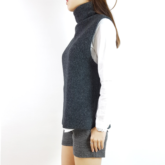 Women Short Pants Herringbone check wool short 3 p