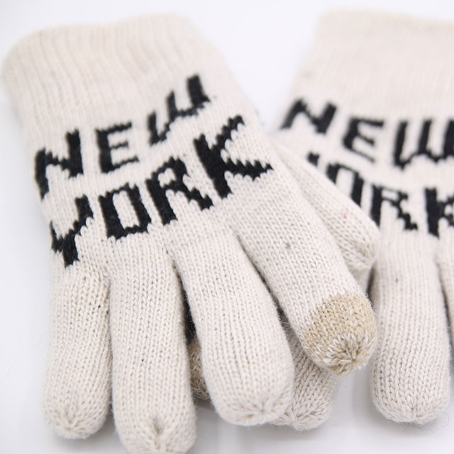 New York Smartphone Touch Male Gloves Microfiber L