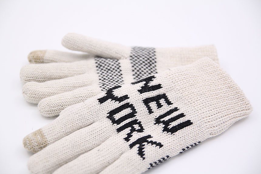 New York Smartphone Touch Male Gloves Microfiber L