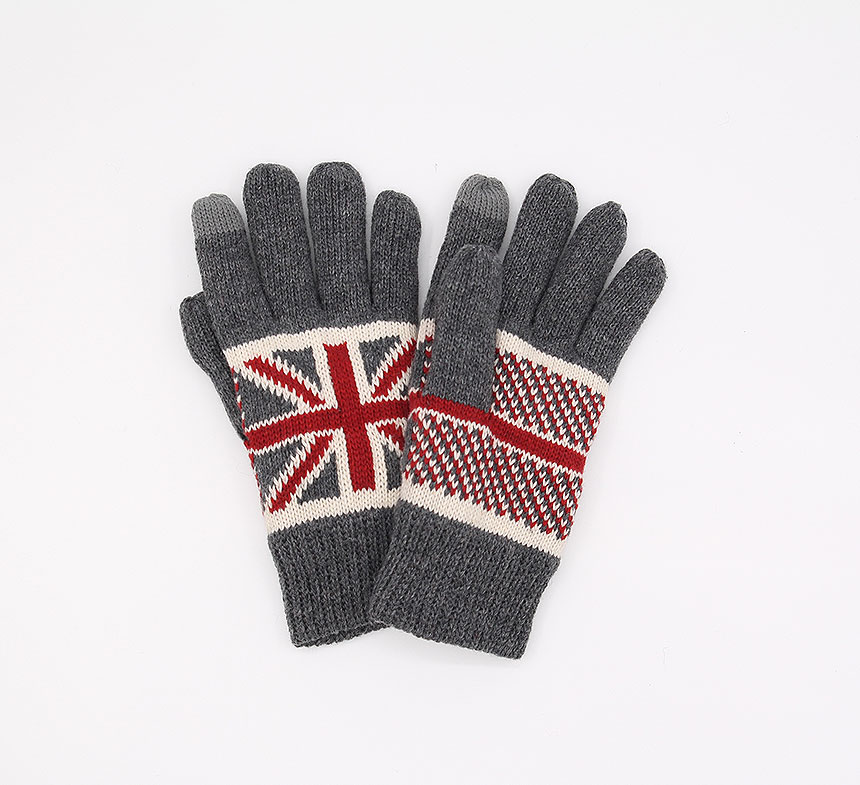 Men British Pattern Gloves Smartphone Touchable En