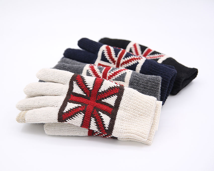Men British Pattern Gloves Smartphone Touchable En