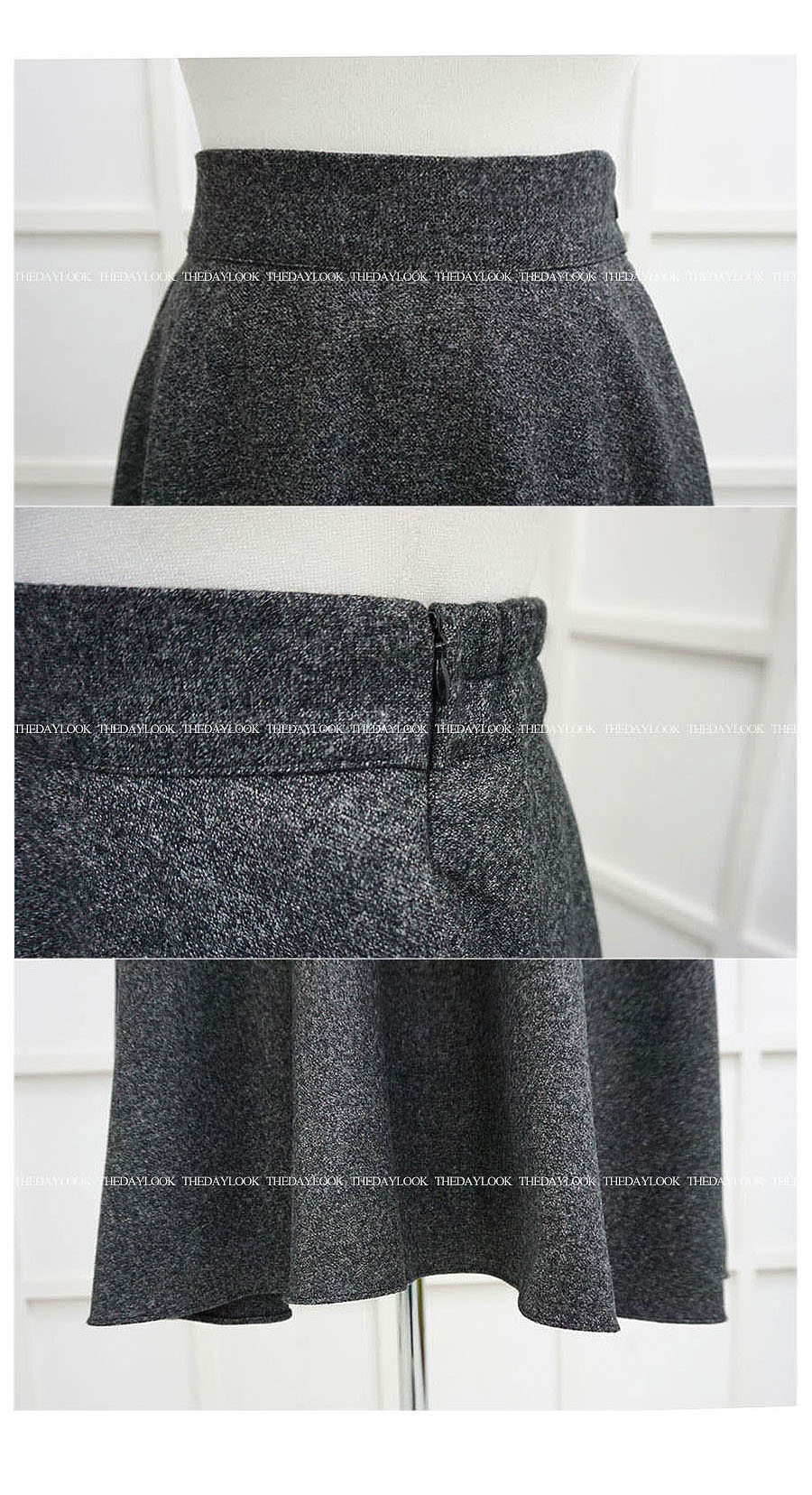 That day LOOK wool long skirt 5color Popular re-pr