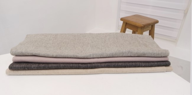 Wool 100% Basic Big Muffler Unisex Large Size Coup