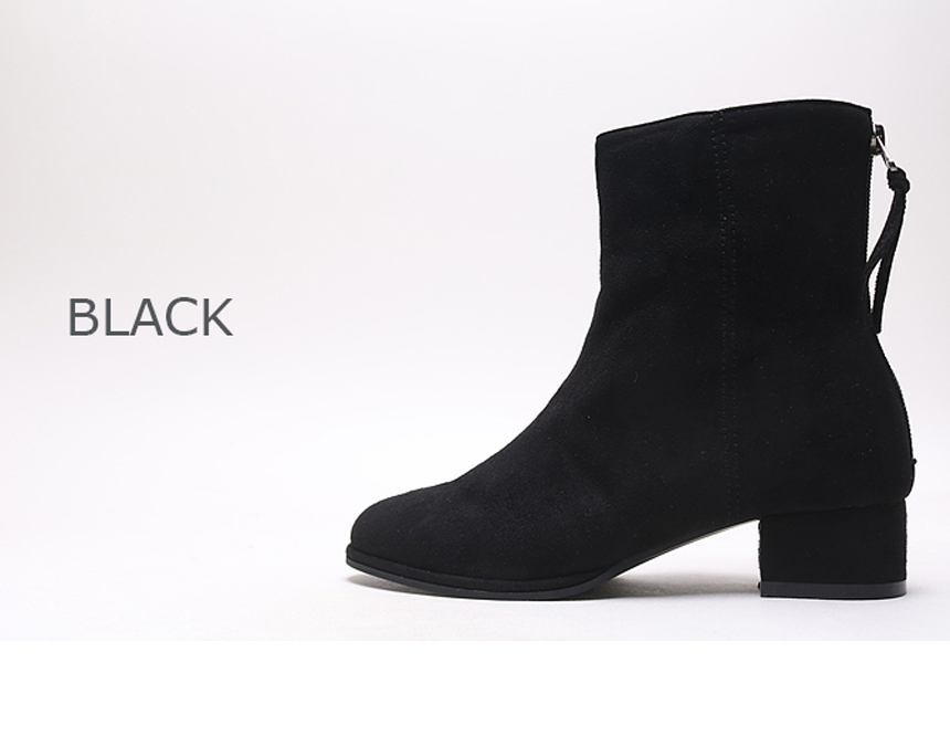 Warm Lining Suede Angle Boots Modern Basic Style 3