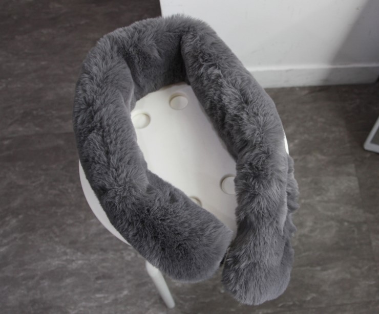 Fake Rex Volume Shawl Fur Muffler Bunny Fur Mink E