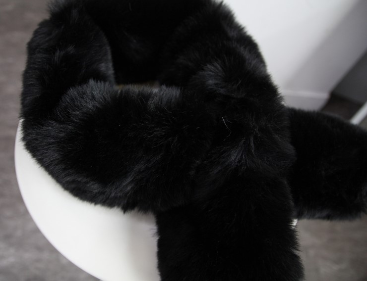 Fake Rex Volume Shawl Fur Muffler Bunny Fur Mink E