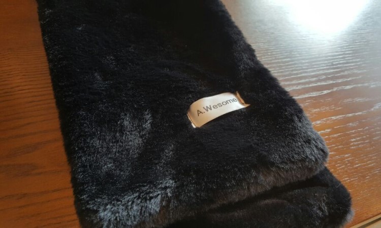 Winter microfiber scarf shawl woman mink