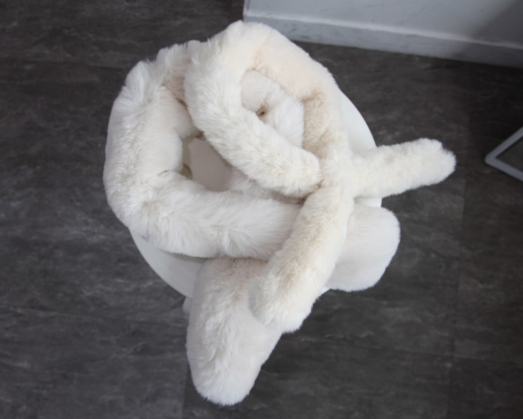 Mini fake shawl petit muffler