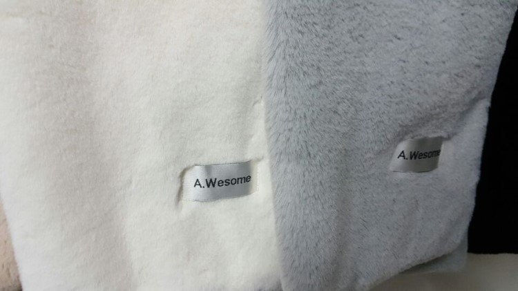 Winter microfiber scarf shawl woman mink