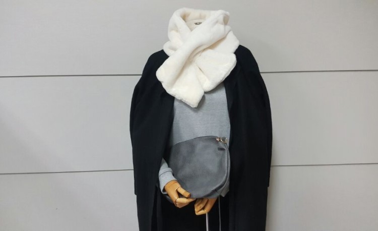 Winter microfiber scarf shawl woman mink
