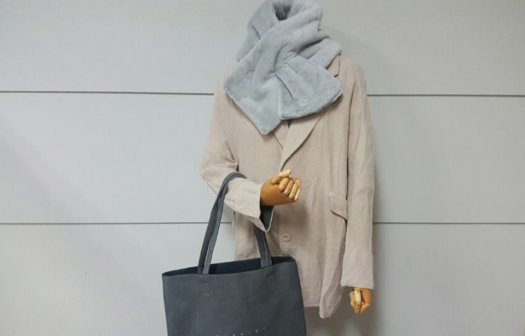 Winter microfiber scarf shawl woman mink