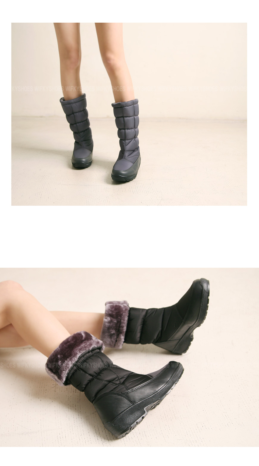 Waffle key w165120 lining lining padding long boot