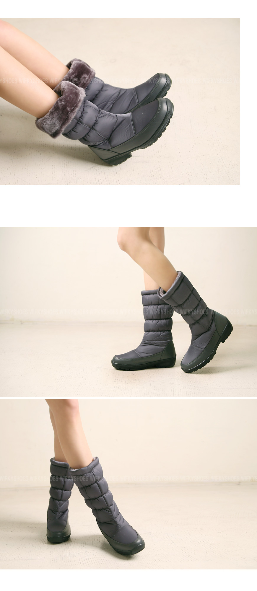 Waffle key w165120 lining lining padding long boot