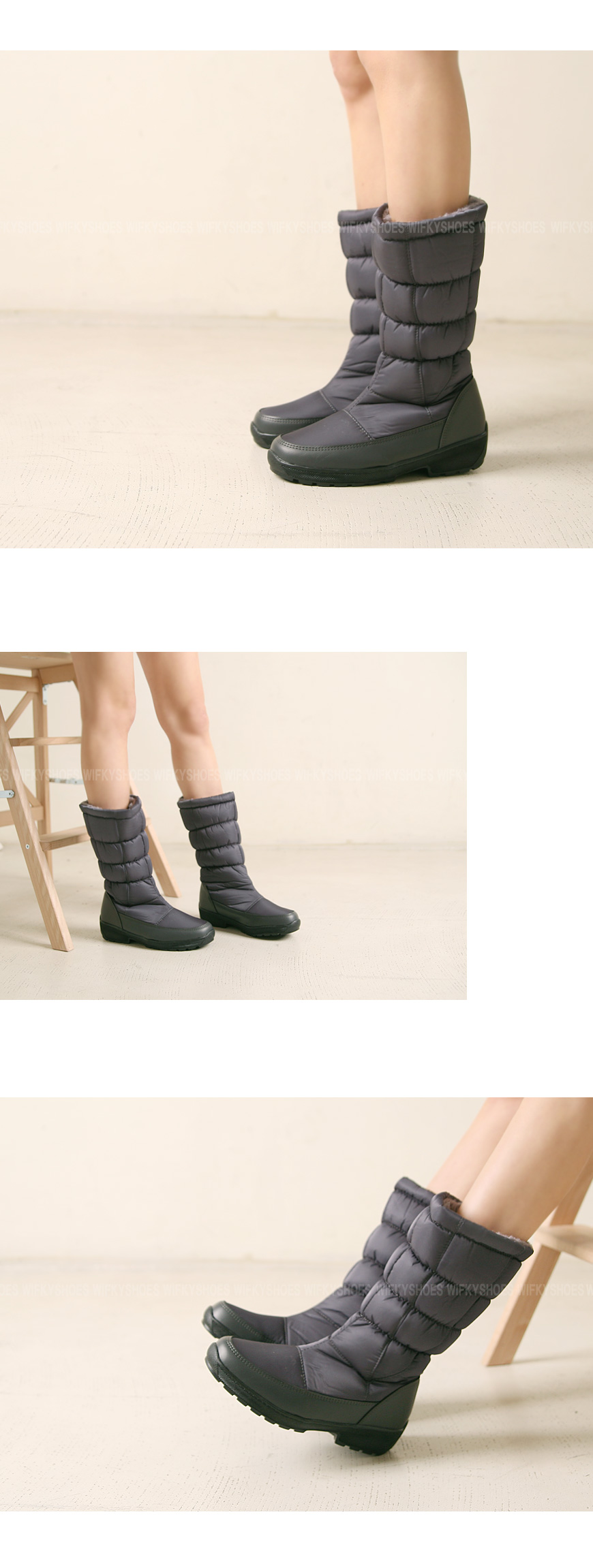 Waffle key w165120 lining lining padding long boot