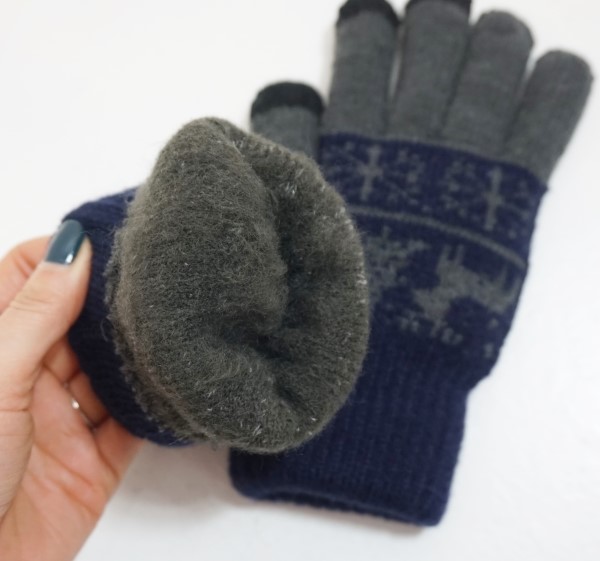 Double warming smartphone touch gloves winter cell