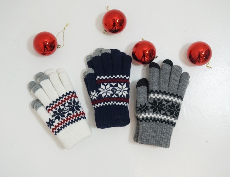 Double warming smartphone touch gloves winter cell