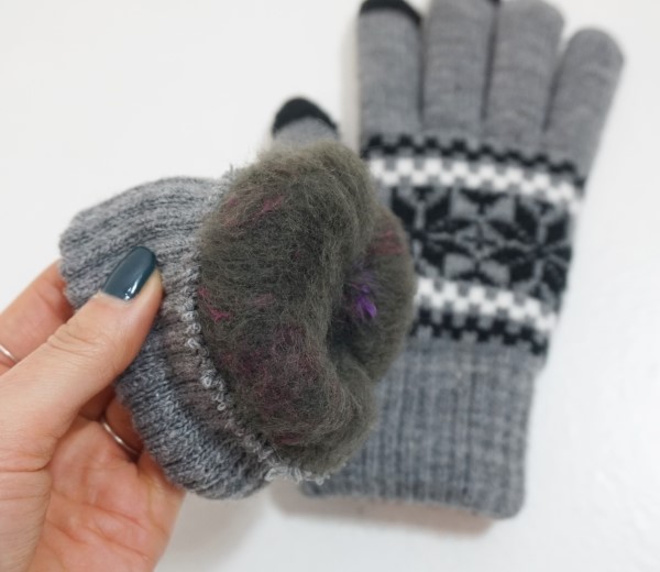 Double warming smartphone touch gloves winter cell